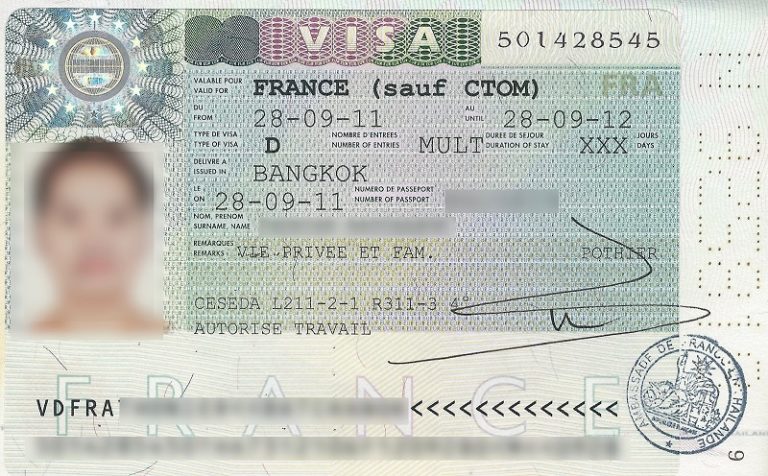 FRANCE – VISA: Les visas d’entrée en France