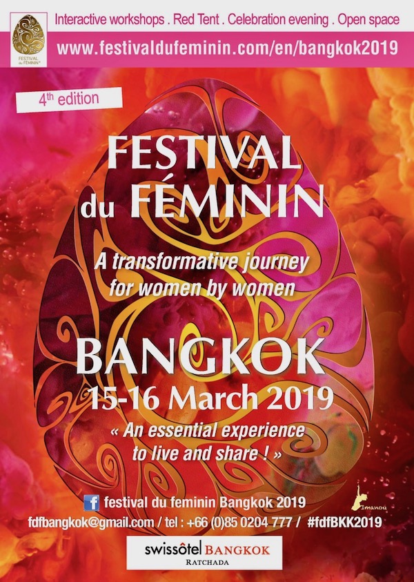 CULTURE: Festival du Féminin à Bangkok les 15 et 16 mars, le mode d’emploi