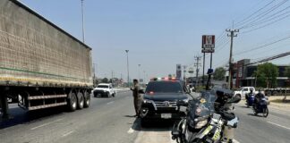 contrôle routier Thaïlande police