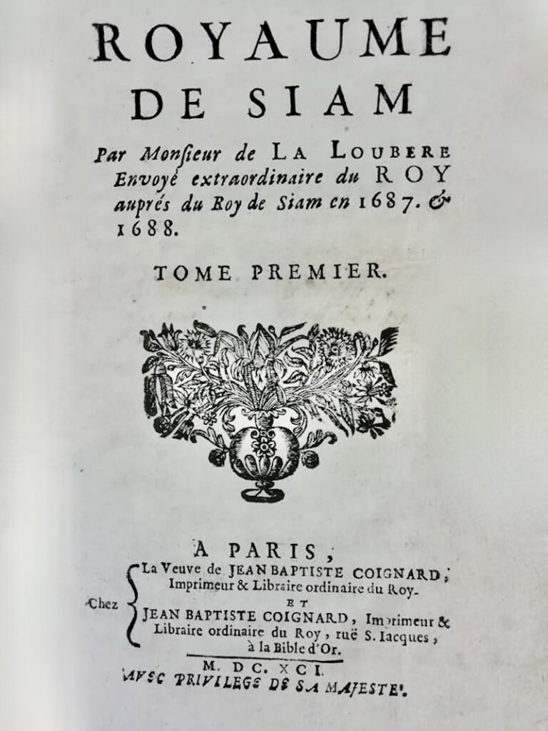 Tha Lande Histoire Du Royaume De Siam Par Simon De La Loub Re