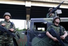 armée Thaïlandaise rue Bangkok