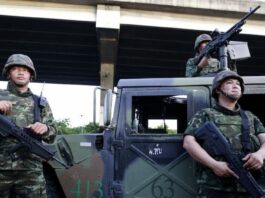 armée Thaïlandaise rue Bangkok