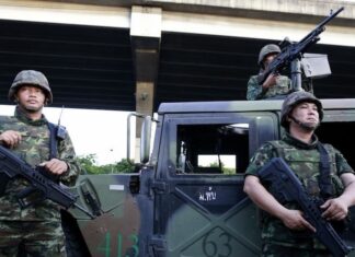 armée Thaïlandaise rue Bangkok