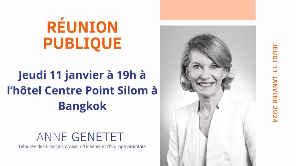 THAÏLANDE FRANCE Une rentrée avec la députée des Français d'Asie