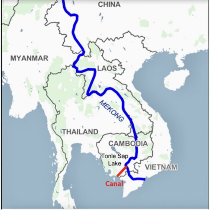 CAMBODGE - CHANTIER : Sam Rainsy détaille le projet de canal Funan ...