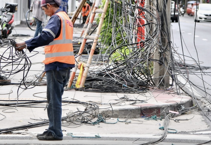 câbles télécoms Bangkok