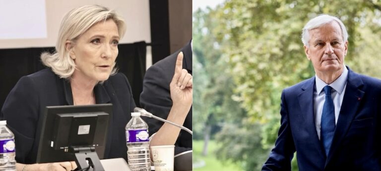 FRANCE – POLITIQUE : Vue d’ailleurs, entre Marine et Michel, bien plus qu’un bras de fer