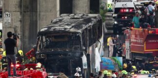 incendie Bus scolaire Thaïlande