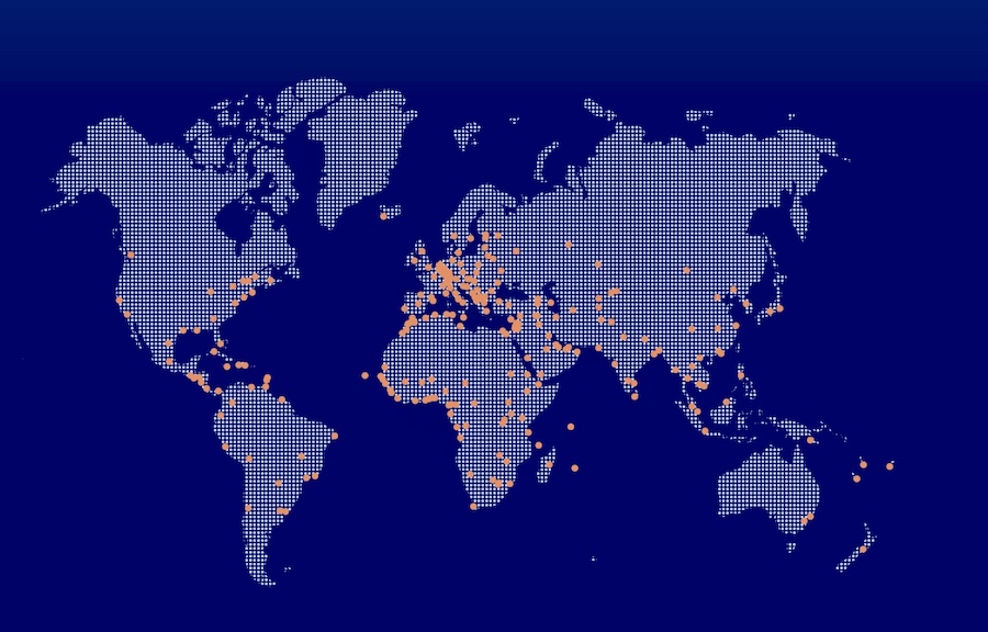 Carte mondiale des expatriés