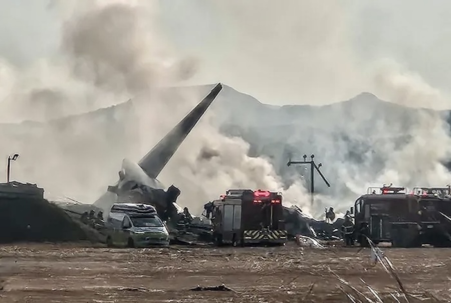 Crash avion en corée