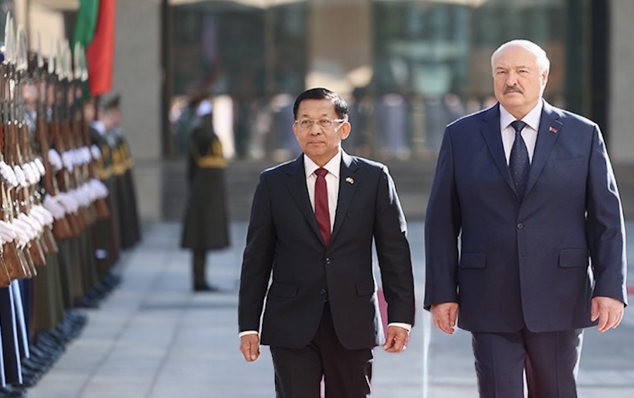 Min Aung Hlaing à Minsk